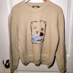 Vintage cabela's kitted sweater 100% cotton size medium